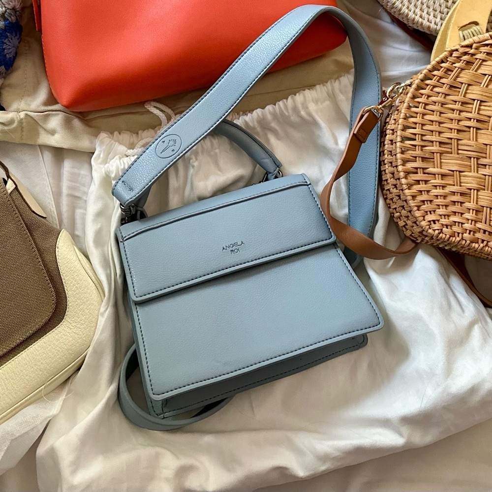 Angela Roi Blue Crossbody Bag with Sleek Design